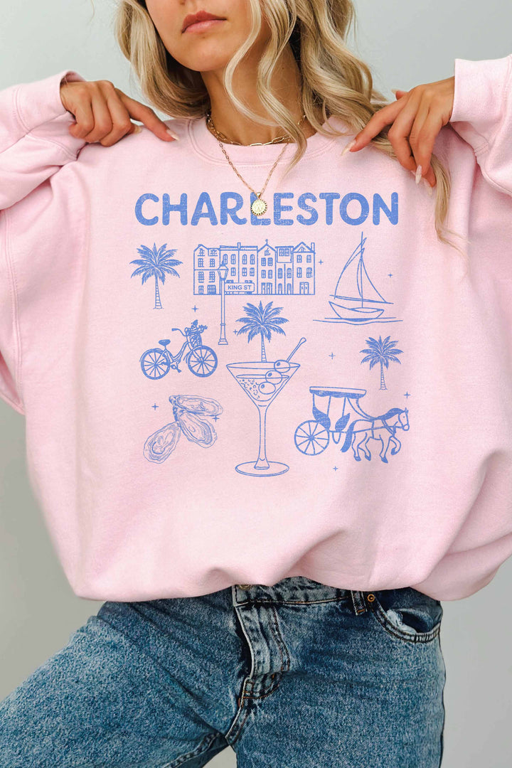 [G2057X-OSS] CHARLESTON OVERSIZED SWEATSHIRTS