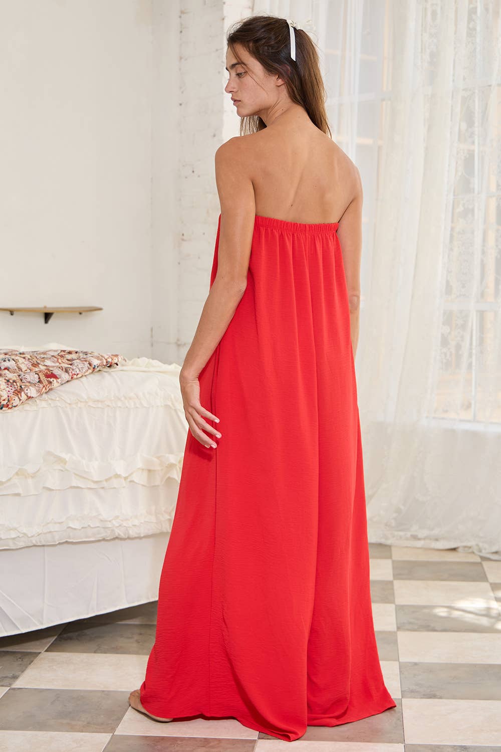 R5307 Strapless Flowy Jumpsuit