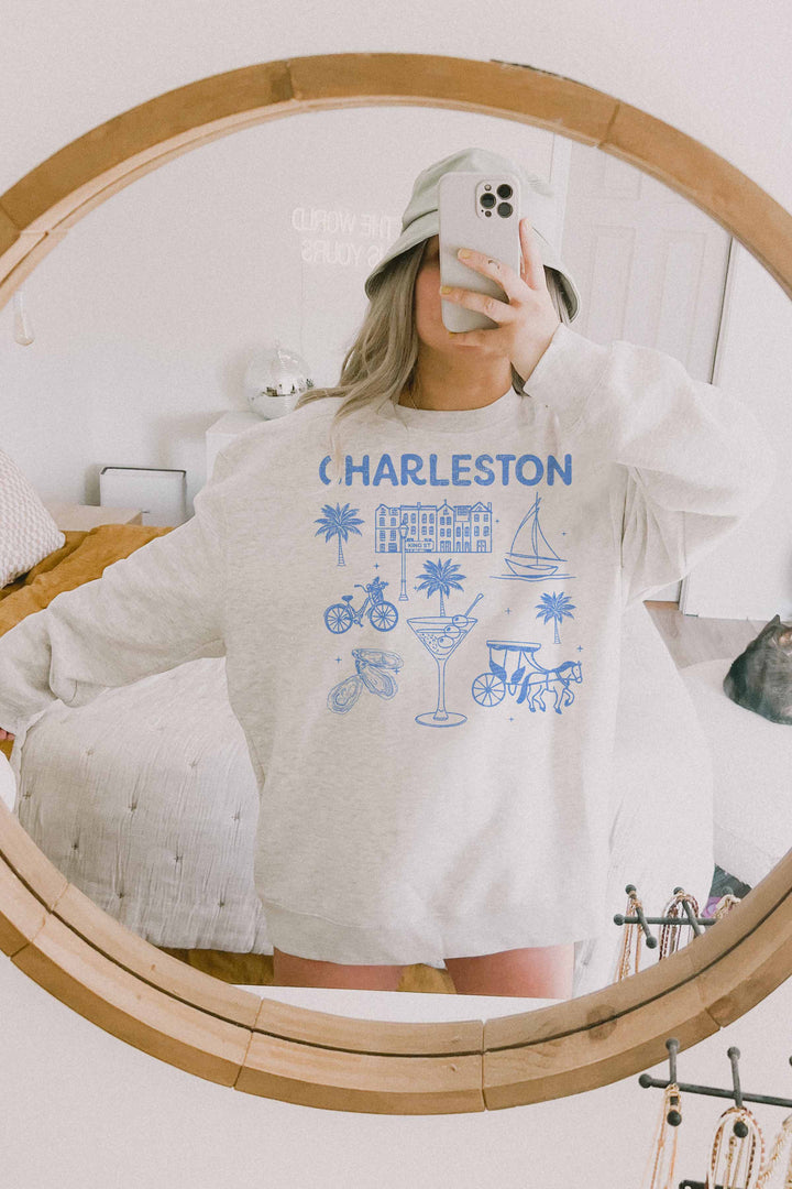 [G2057X-OSS] CHARLESTON OVERSIZED SWEATSHIRTS