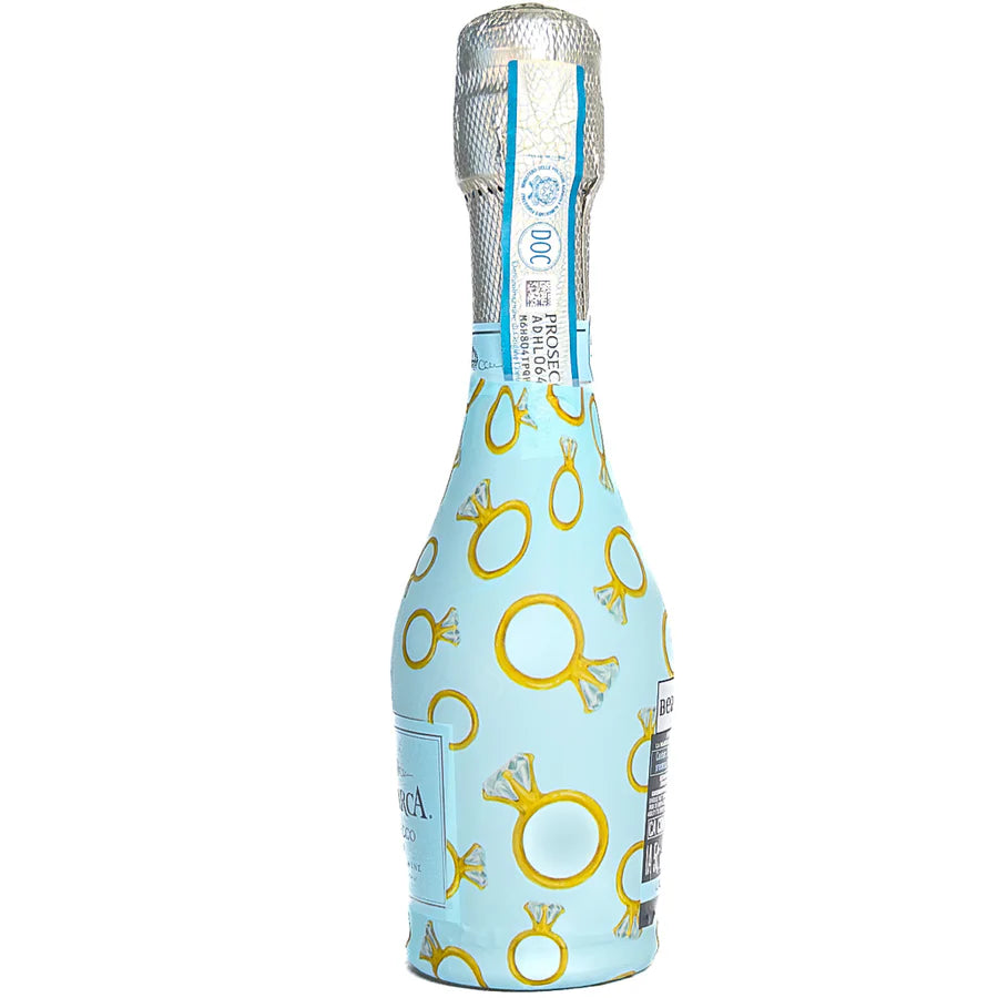 Blue Engagement Ring Bottle Wrap (La Marca)