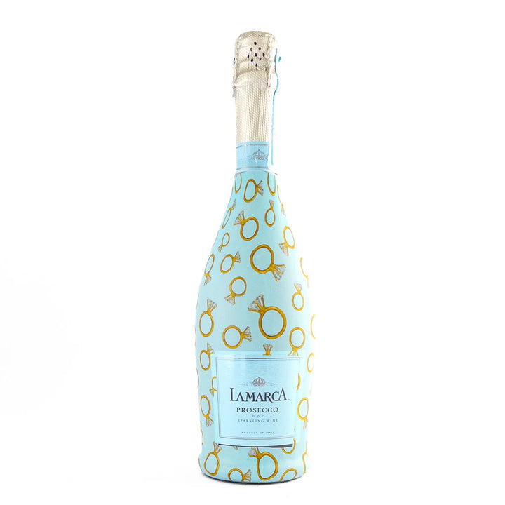 Blue Engagement Ring Bottle Wrap (La Marca)
