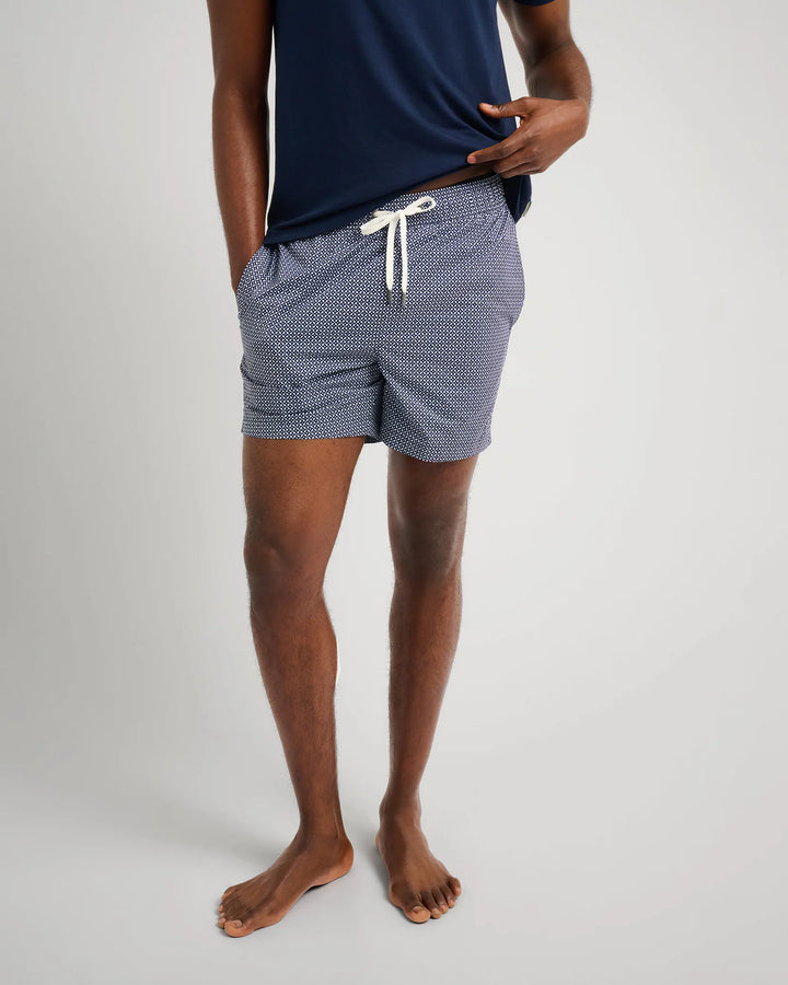 Navy Swim Trunk
