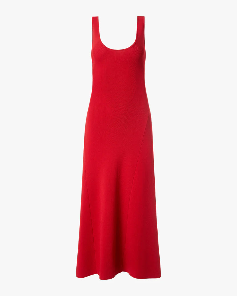 Scoop Neck Midi Dress