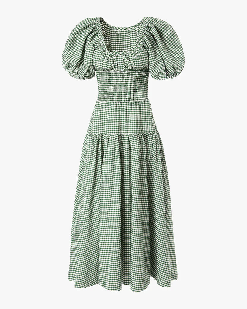 Smocked Waist Midi Dress