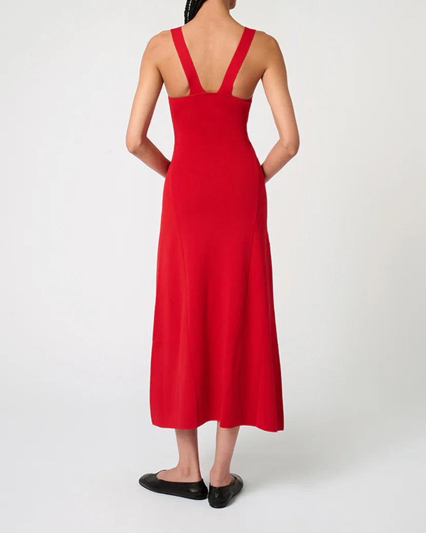 Scoop Neck Midi Dress