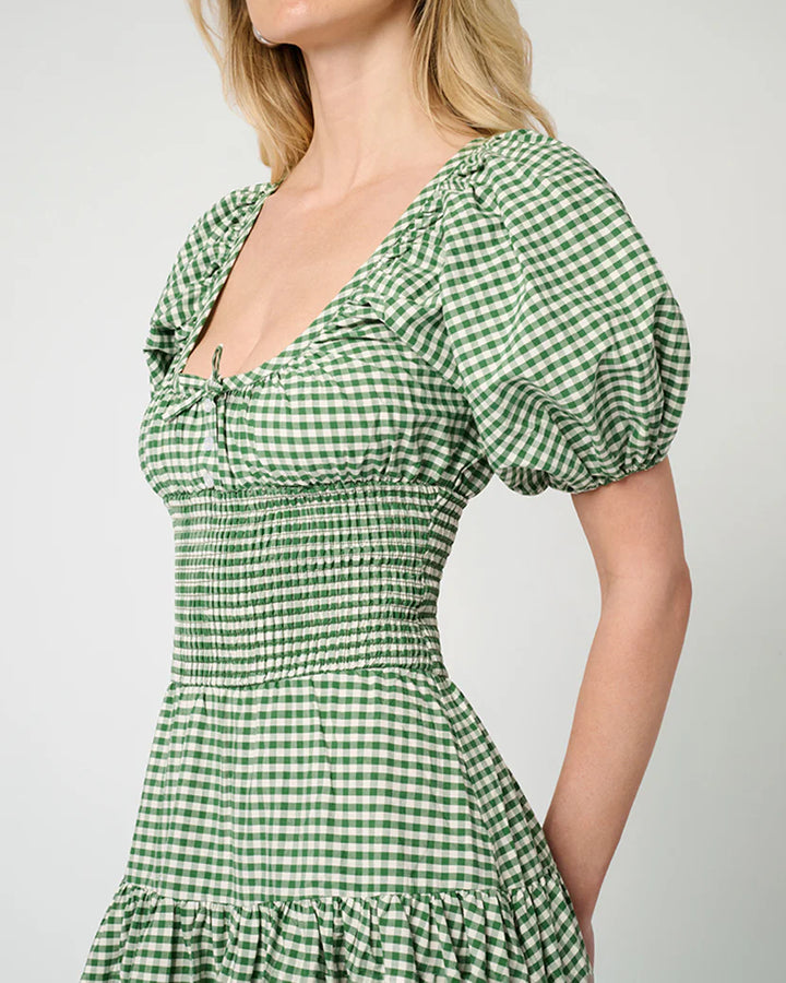 Smocked Waist Midi Dress