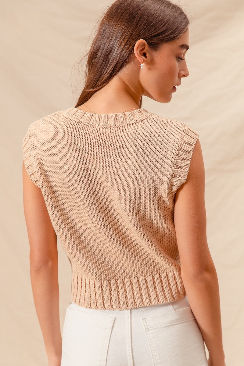 LIXINGHEITANG Japan Style Sweater Vest Women Spring Autumn