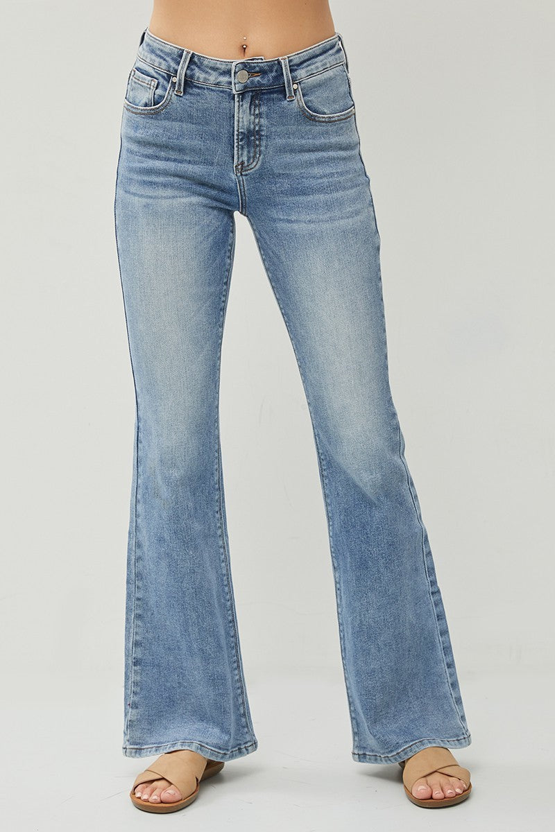 Mid-Rise Flare Jeans – Styledwell Boutique